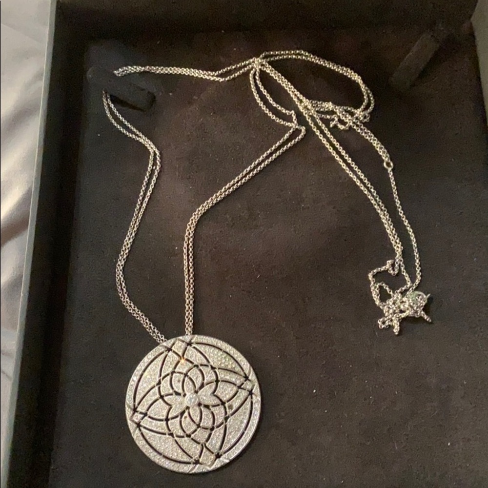 Nadri Long Silver Necklace